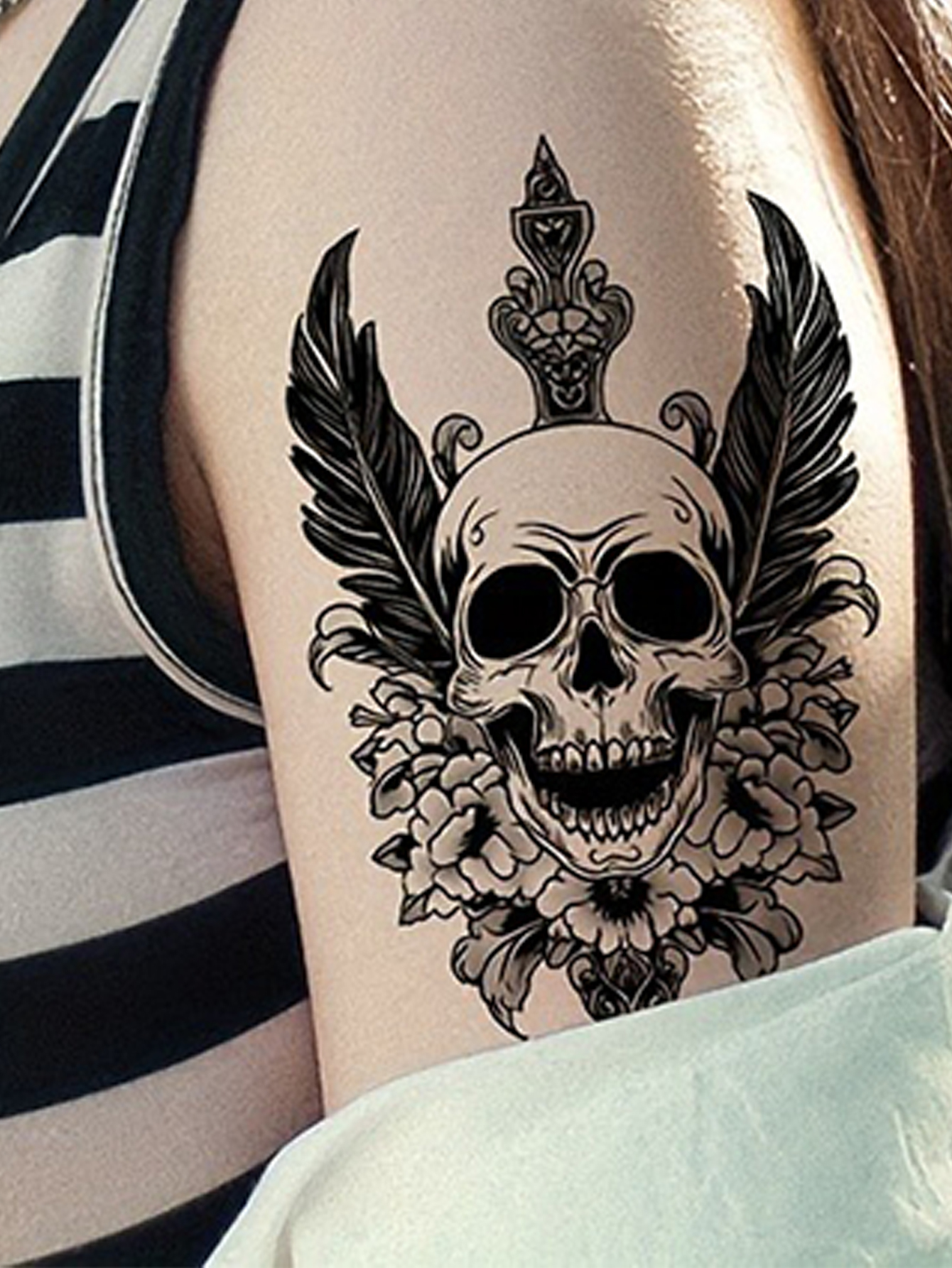 Dark Style Mixed temporary Tattoo